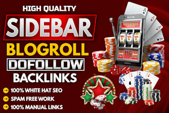 do high da DR 50 sidebar blogroll homepage dofollow contextual SEO backlinks