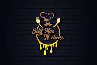do ice cream, chocolate, bakery, sweets, coffee shop and food logo design in 18h