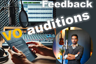 review your voiceover auditions