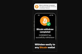 developed profitable bitcoin app on smartphone, laptop