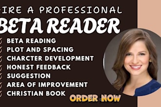 beta read your christian book, prayer book, sermon, or devotional