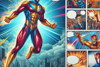 draw your comic book art and illustration