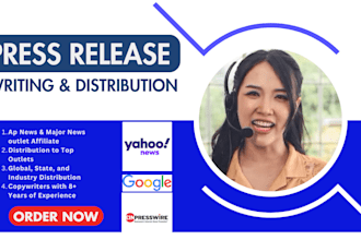 write and submit press release for pr distribution