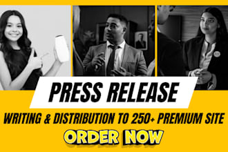 write and distribute your press release to premium news site in USA, UK, canada