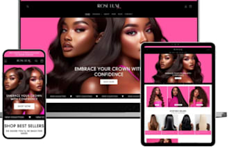 hair extension shopify store beauty website dropshipping wig store wig website