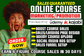 promote udemy online course, finance course upload, udemy course marketing sales
