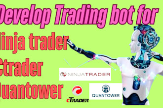 develop trading bot for ninja trader, ctrader  and quantower