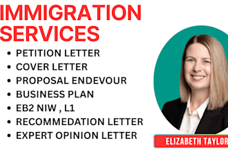 write your petition and cover letter for eb1 and eb2 niw