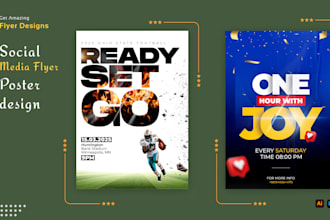 do unique flyer design,poster,social media flyer in 24 hours