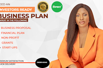 write a business plan with a financial plan for startups, business plan writer
