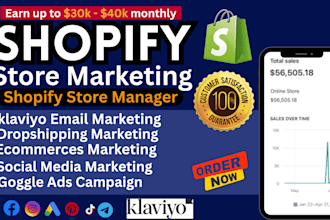 boost shopify sales, shopify dropshipping marketing, store promotion ads