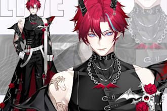 rig lived2d model,vrchat avatar, furry avatar, anime mange, vr character,fursona