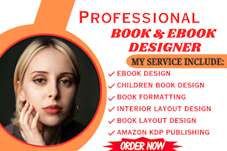 create ebook design children book formatting book interior book cover design