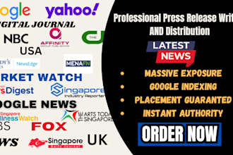write press release and press release distribution