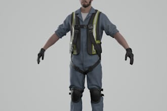 3d character modeling for animation, games, printing, nft, texture, ue5 rig, nft