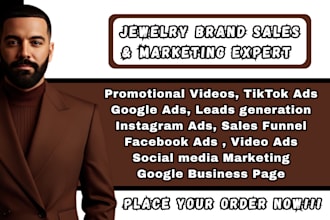 run facebook, instagram, and google ads to boost sales for your jewelry brand