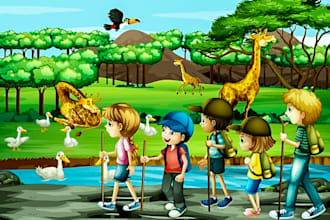 do kids, children story books, or ebook illustrations and covers