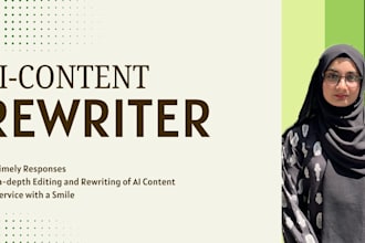 expertly edit, rewrite, and humanize ai content