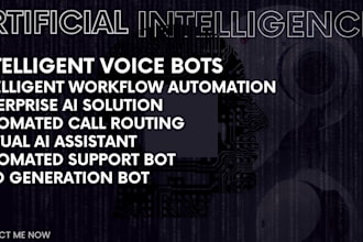 build llm powered ai agents, predictive analytics, and voice bot automation