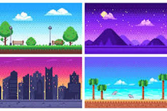 do pixel art background, 2d game assets, tileset pixel environment nsfw pixel
