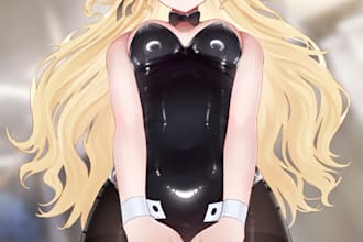 draw anime illustration for you