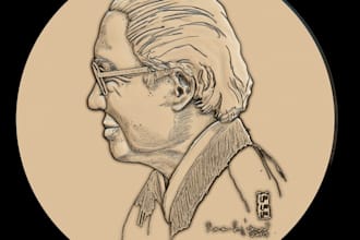 sculpt 3d coin model, 3d bas relief, cnc, 3d medallion, 3d printable coin