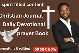 write your christian study journal, devotional book, design, prayer book