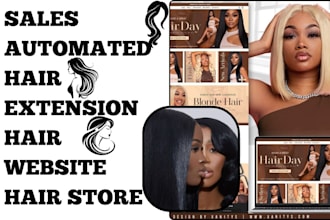 design hair extension shopify store hair website beauty website shopify website