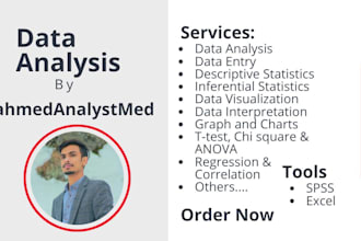 perform spss data analysis for medical research
