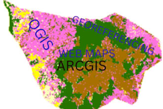 design custom gis maps using arcgis,qgis and advanced spatial analysis