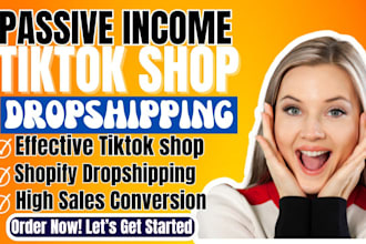 setup tiktok shop instagram shop facebook shop boost shopify dropshipping sales