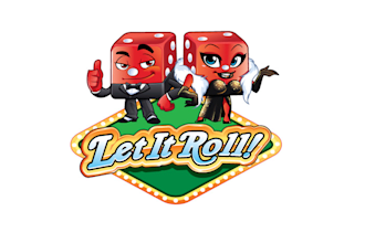 design dice game mascot cartoon logo