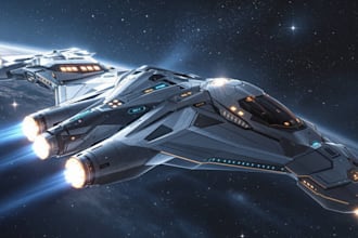 create 3d spaceship model,3d spaceship interior, vr spaceship model for games