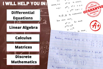 tutor you calculus and differential equations