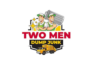 make great junk removal service logo for home and business