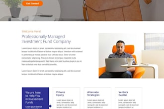 build a real estate investor landing page or investment website lead generation