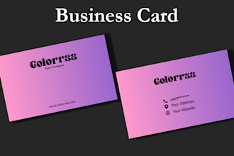design  simple and modern business card