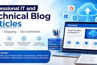 write professional IT and technical blog articles