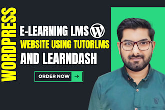 build professional wordpress e learning lms website using learndash or tutor lms