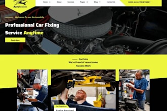 design mechanic website car repair website garage website auto repair website