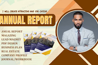 write and design attractive annual report, booklet, brochure, company profile