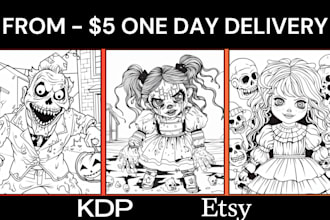 create unique coloring pages and covers for all ages sells fast in 24 hours