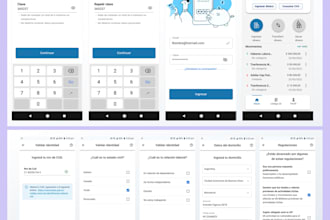 design your fintech app, ewallet app in figma
