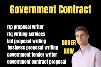 write winning bid proposal, rfp, rfq, rfi, grant, tender to government contract