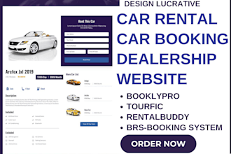 design a car rental website car rental booking website car dealership