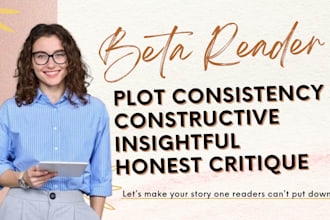 beta read your fiction manuscript romance fantasy sci fi mystery first draft