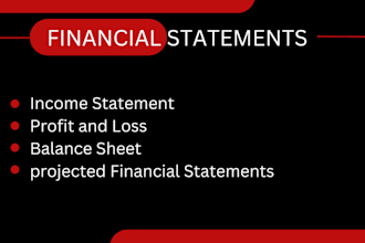 prepare financial statements, profit and loss, balance sheet