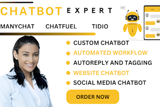 setup ai chatbot using chatfuel, manychat, whatsapp chatbot