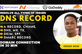 set up and fix dns issues spf dkim dmarc mx cname txt records for wordpress