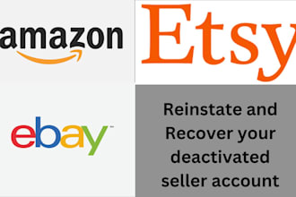 reinstate your ebay, amazon, etsy deactivated account